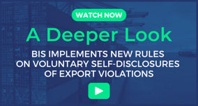 A Deeper Look: BIS Implements New Rules on Voluntary Self-Disclosures of Export Violations