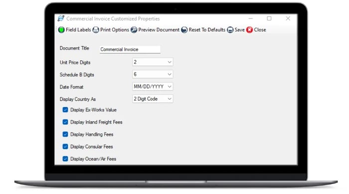 Customize Export Forms to Meet Your Company’s Needs