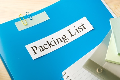 The EZ Start Packing List Screen in Shipping Solutions Export Software