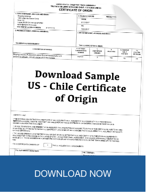 US-Chile FTA Certificate of Origin | Shipping Solutions