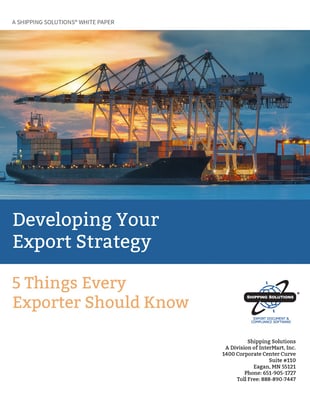 Developing Your Export Strategy