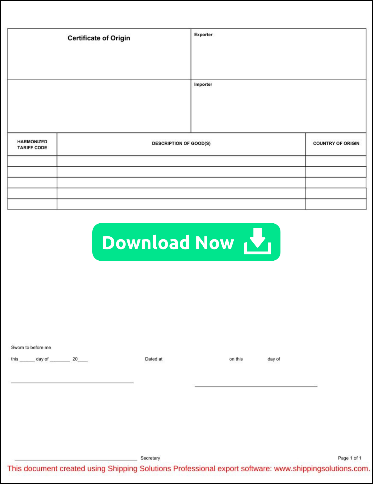 Determine Country of Origin Before Import