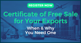 Certificate of Free Sale for Your Exports Webinar