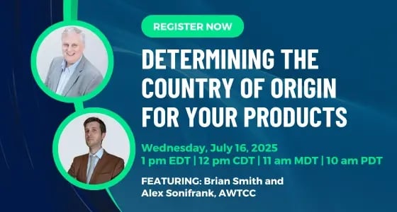 Determining the Country of Origin for Your Products