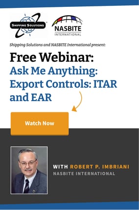 Ask Me Anything: Export Controls: ITAR and EAR - Shipping Solutions