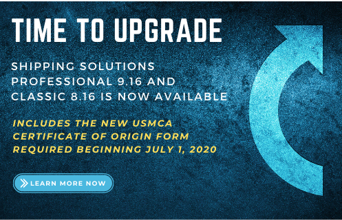 Time to upgrade to Shipping Solutions Version 9.16/8.16
