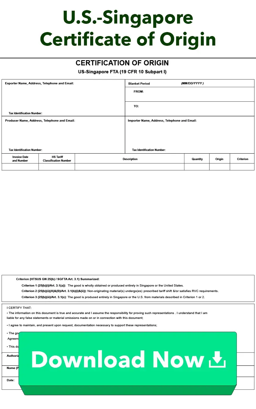 Singapore FTA