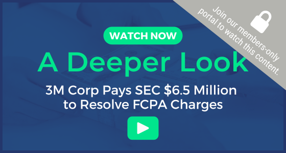 A Deeper Look: 3M Corp Pays SEC $6.5 Million to Resolve FCPA Charges [Video]