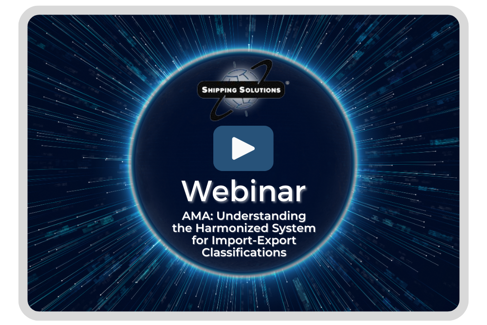 AMA: Understanding the Harmonized System for Import-Export Classifications | Shipping Solutions
