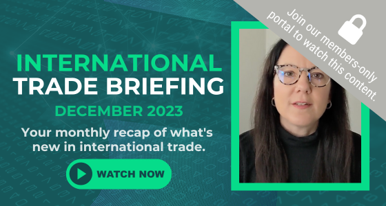 International Trade Briefing: December 2023 [Video]