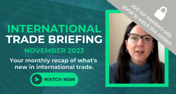 International Trade Briefing: November 2023 [Video]