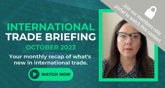 International Trade Briefing: October 2023 [Video]