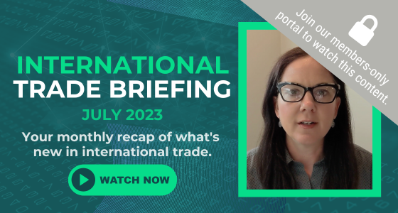 International Trade Briefing: July 2023 [Video]