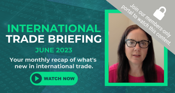 International Trade Briefing: June 2023 [Video]
