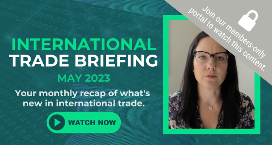 International Trade Briefing: May 2023 [Video]