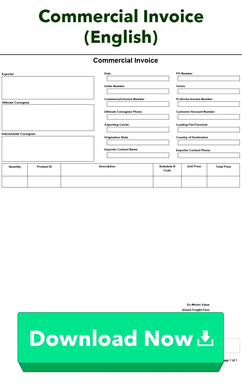 Commercial Invoice