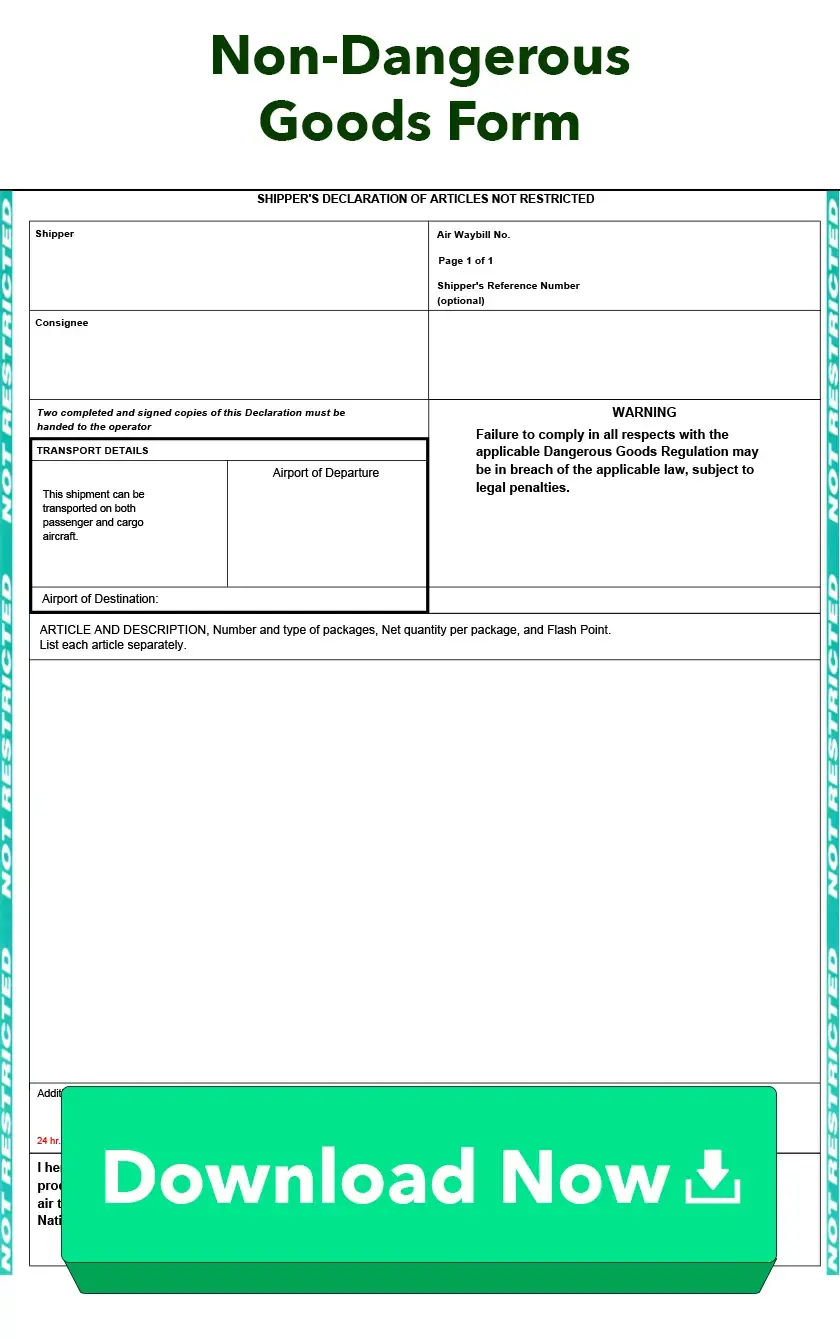Non-Dangerous Goods