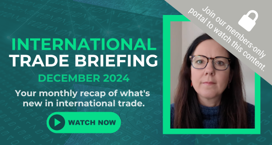 International Trade Briefing: December 2024 [Video]