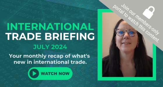 International Trade Briefing: July 2024 [Video]