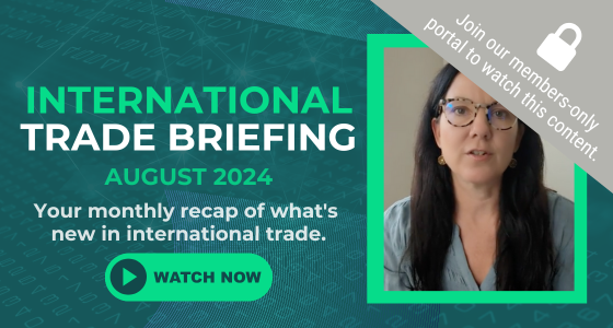 International Trade Briefing: August 2024 [Video]
